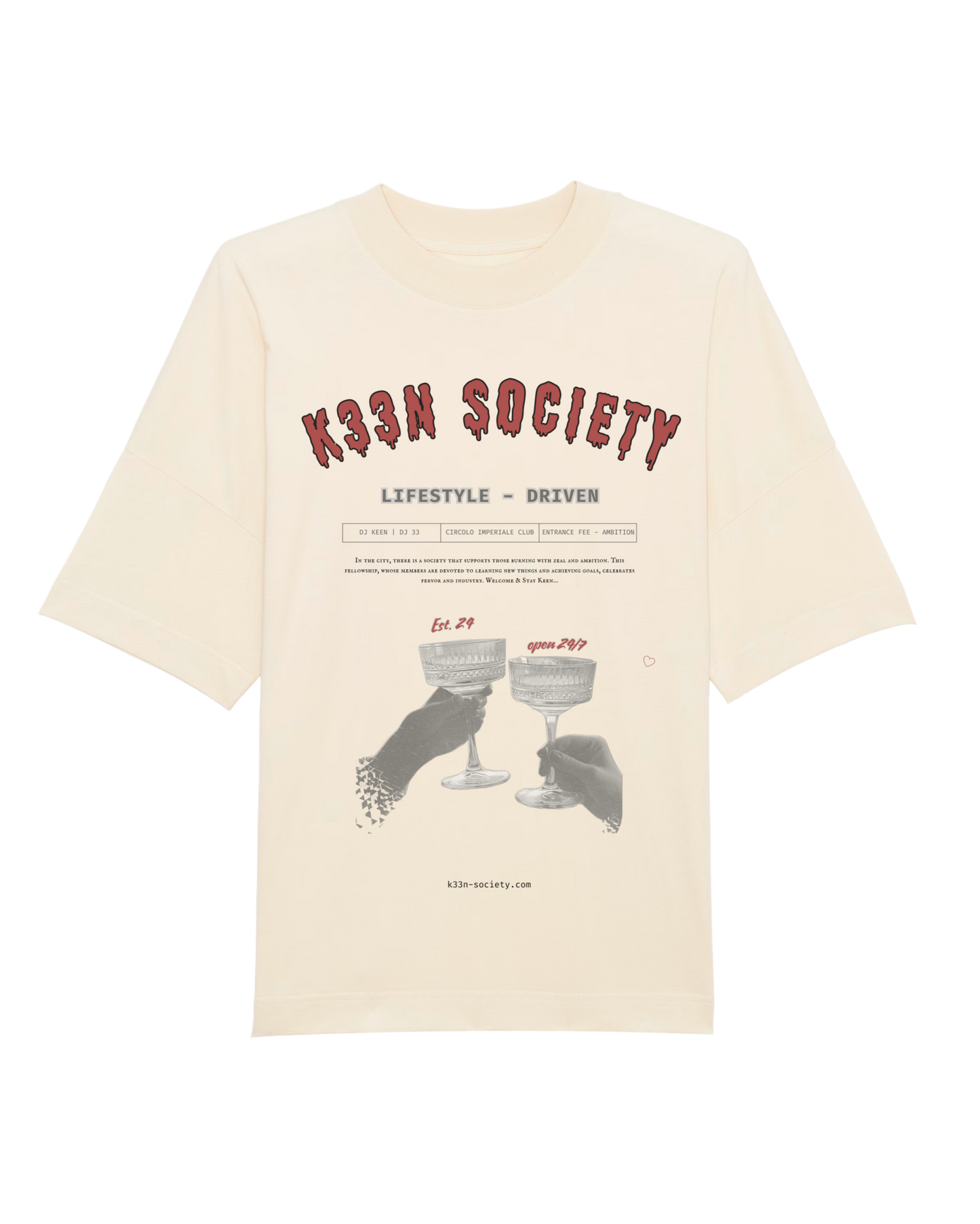 Society t-shirt - cream