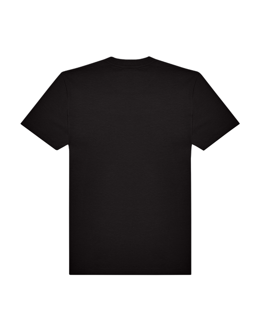 Embroidered logo t-shirt - black