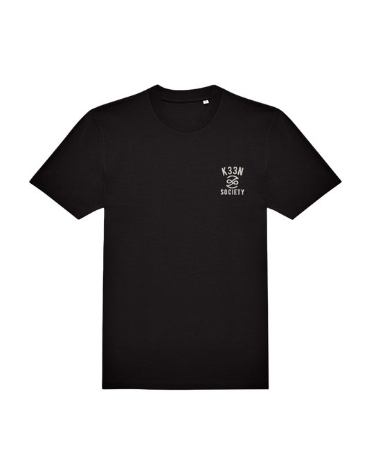 Embroidered logo t-shirt - black
